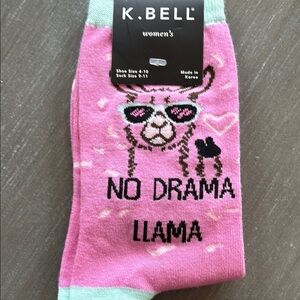 Women's Pink Llama Socks